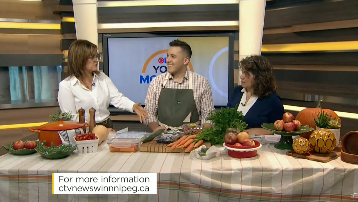 Getty Stewart and Alix on CTV news.